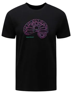 T-shirt à Manches Courtes Brain On Camelot Black M - Black diamond - FashionsVida