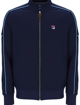 Navy/ Azure Blue Eldon Track Top - XS - FILA - FashionsVida