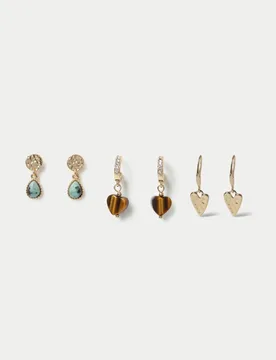 Pack Hoop Earrings Multi female - Per Una - FashionsVida