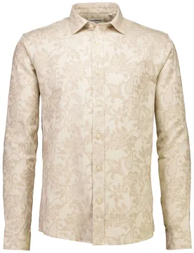 XXL Jacquard cotton shirt L/S male - XXL - FashionsVida