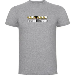 T-shirt à Manches Courtes Be Different Train Heather Grey 2XL