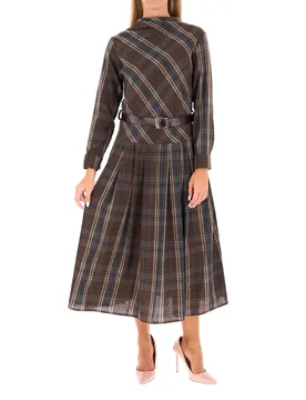 Dixie Abito a quadri MARRONE S - Dixie - FashionsVida