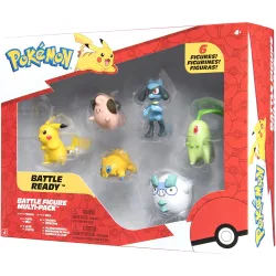 Pack 6 figuras batalla Pokemon