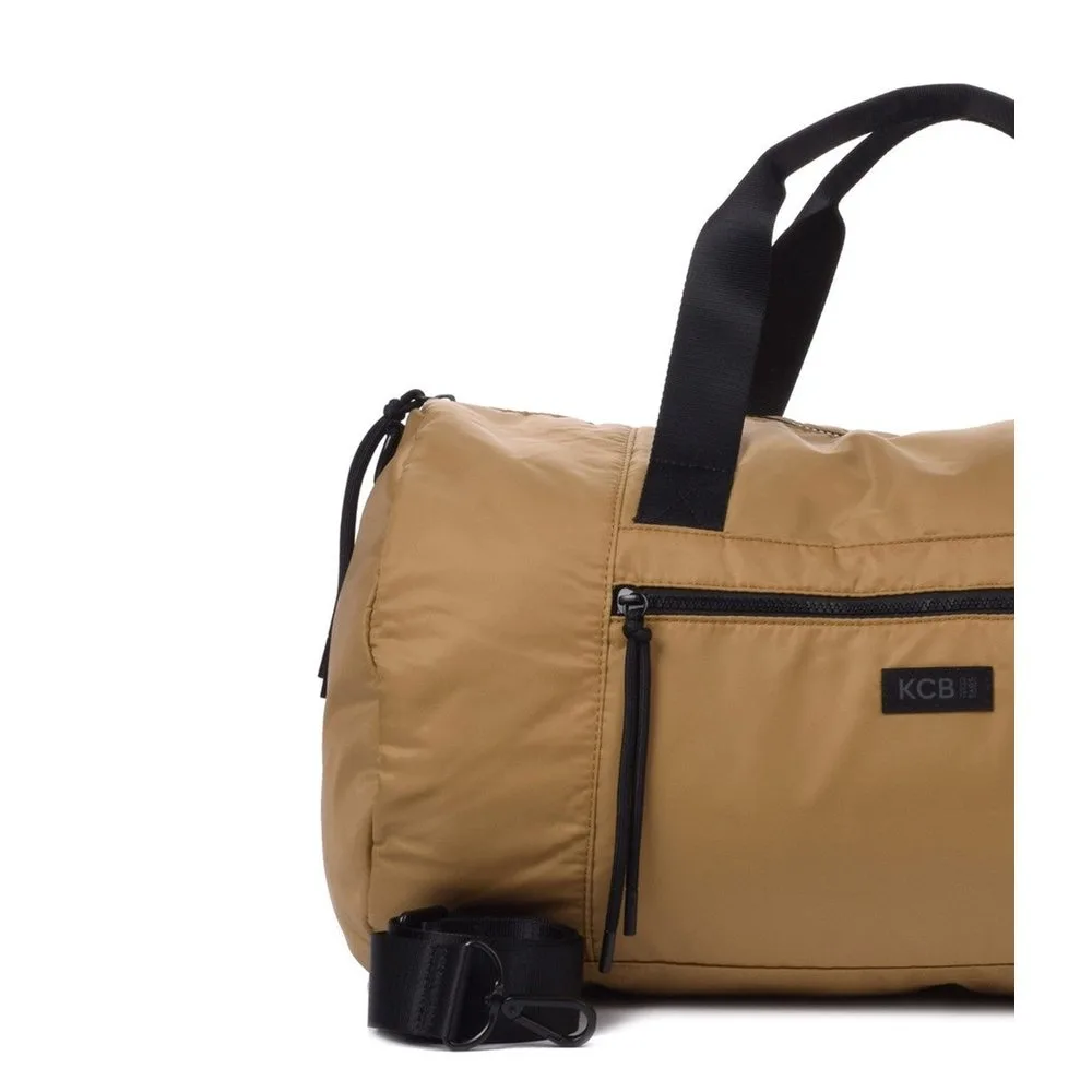 Bolsa de gimnasio puffy grande color ocre - Kcb - FashionsVida
