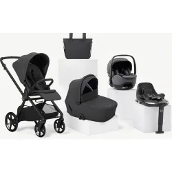 Trío Muum 5 gris + capazo Sleep + portabebé Kombibaby gris + Kombibase