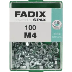 Tuerca Hexagonal Cincada M4 - Caja 100 Uds