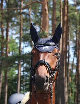 Mecklenburger Fliegenkopfschutz SPORT by , nightblue PONY - Eskadron - FashionsVida