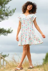 Womens Bookham 100% Cotton Slub Jersey Dress - - Size: 14