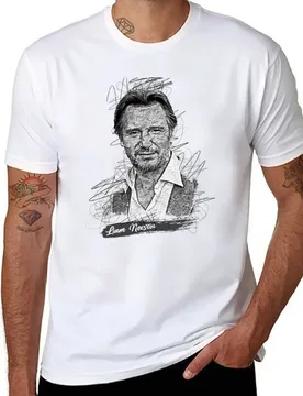 Liam Neeson Abstract Sketch Art, Liam Neeson T-Shirt t shirt man designer man t shirt cotton T-Shirt - Aliexpress - FashionsVida