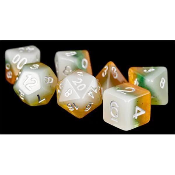 Fanroll - Resin Polyhedral Dice Set: Kiwi (16mm) - FanRoll Dice - FashionsVida
