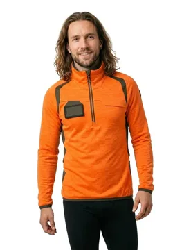 Sweat à Demi-zip Accelerate Safe 19353 Hi-Vis Orange / Moss Green 4XL - MASCOT - FashionsVida
