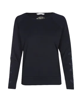 Damen Yogashirt Priya dunkelblau L W - SPIRIT OF OM - FashionsVida
