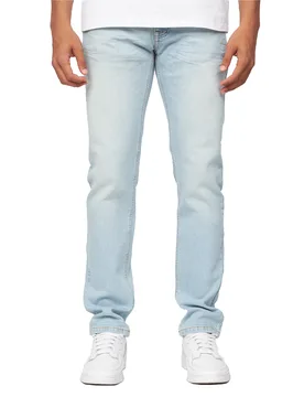 Mens Buraca Slim Jeans (Light Wash) - Medium Blue - Size 36 Regular - Crosshatch - FashionsVida
