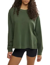 Pure Cotton Hustle Top Dark Green female