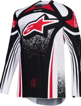 Maglia Moto Cross Enduro TECHSTAR NOMUR Nero Bia taglia M - Alpinestars - FashionsVida