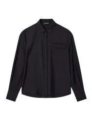 Bluse e camicie donna - shirt sky captain - nero