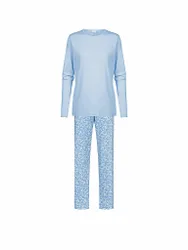 Pyjama blue silk hellblau 46 Damen
