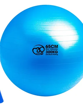 Fitball 300kg Anti-burst Swiss Blue 65 cm - Fitness Mad - FashionsVida