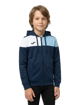 Sweat-shirt à Zip Crew V Navy / Sky / White 9-10 Années Garçon - Joma - FashionsVida