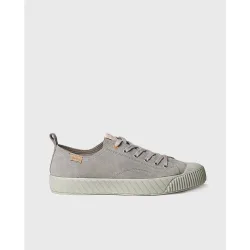 Zapatillas de serraje de hombre en tonos lisos con cordones