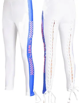 X Fenty Side Strip Womens White Leggings Textile - Size 10 Uk - Puma - FashionsVida