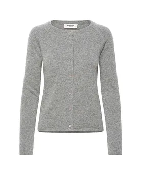 Strickjacke hellgrau XXL Damen - Rosemunde - FashionsVida