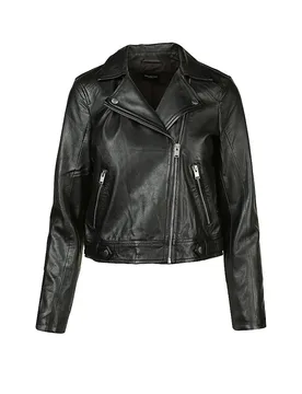 Chaqueta de cuero negro 42 - Selected Femme - FashionsVida