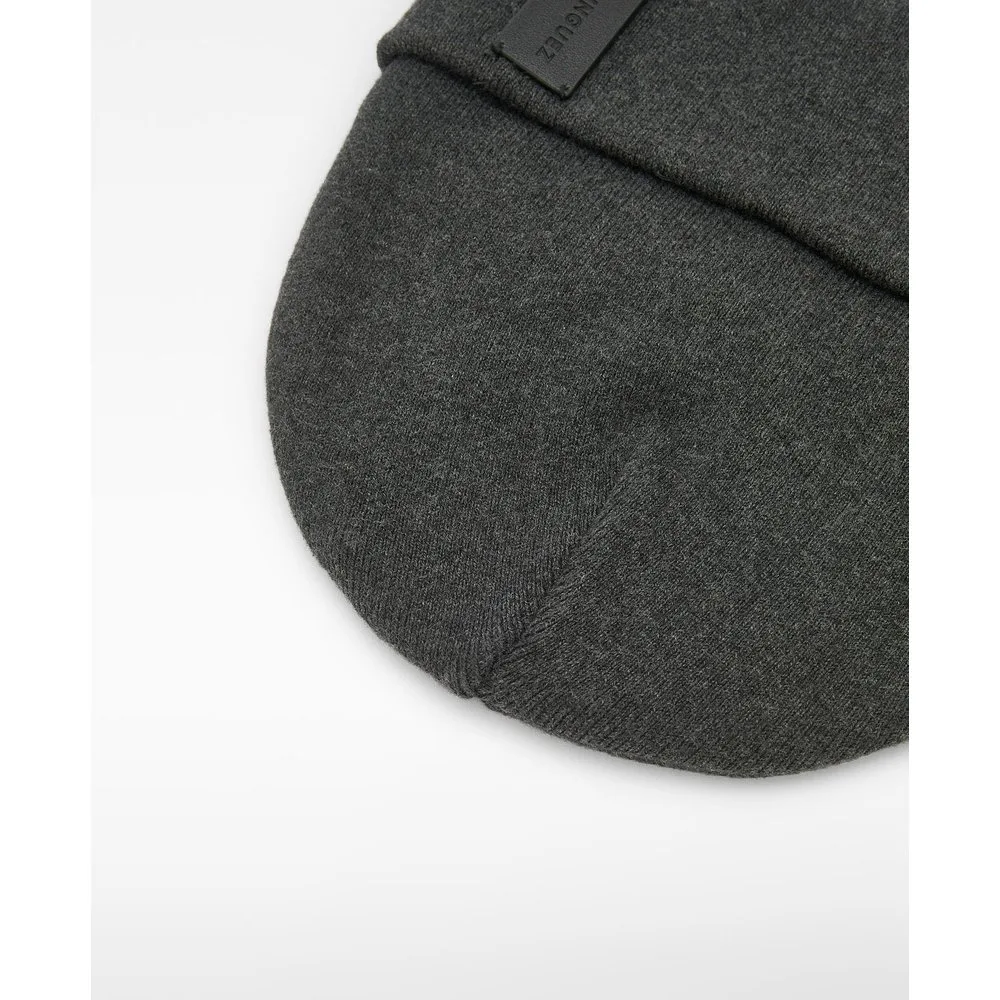 Gorro de hombre beanie en canalé de algodón - Adolfo Dominguez - FashionsVida