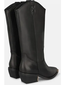 Botas cowboy de mujer en ante con tacón cuadrado - Alma en Pena - FashionsVida