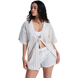 Cover-up de playa tipo kimono de mujer Moana Story