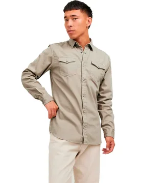 Chemise à Manches Longues Sheridan Crockery / Slim Fit XS - Jack & jones - FashionsVida