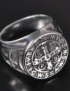 European American Retro Exorcist Titanium Steel Cross Ring Punk Niche Personality Finger Ring Fashion Vintage Men Hand Jewelry - Aliexpress - FashionsVida