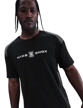 Shox Men T-Shirts - Black - Size XL - Cotton Jersey - Black - Size: Extra Large - Nike - FashionsVida
