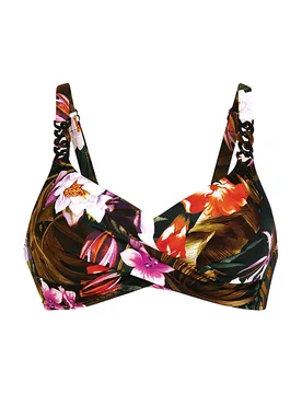 Top de bikini para mujer Botanical Marnie marrón 40B - Anita - FashionsVida