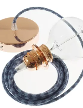 Cables Lampe Suspendue Pendel Pour Abat-jour Rp25 50 Cm Stone Grey / Ocean / Copper One Size - Creative - FashionsVida