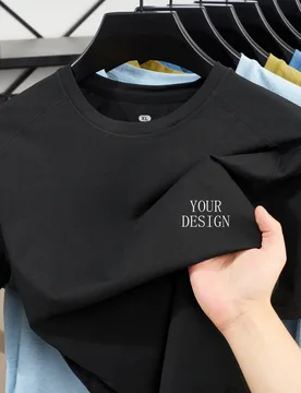 Men's Summer Custom Logo T-Shirt, Quick Dry Breathable Crew Neck Short Sleeve, Classic Simple Soft Comfortable Casual Top - Aliexpress - FashionsVida