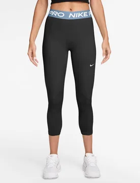 Pro High Waisted Cropped Leggings Black female - Nike - FashionsVida