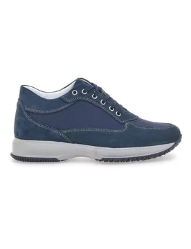 Scarpe Stringate Blu In Vera Pelle Made In Italy 620 44 - JERPOINT - FashionsVida
