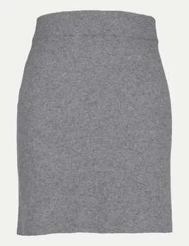 Mini-Rock aus Merinowolle Grau M - SoSue - FashionsVida