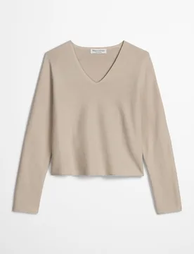 Sudadera de mujer sin costuras suelta de puro algodón orgánico - MARC O'POLO - FashionsVida