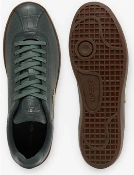 Zapatillas Baseshot de piel de hombre en verde - Lacoste - FashionsVida