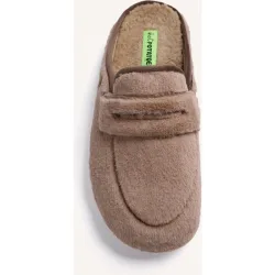 Zapatillas de casa de hombre tipo mocasines de pelo