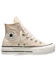 Sneakers compensées en toile - Chuck Taylor All Star Lift Natural Ivory/Egret/Black - Taille 39.5 - Beige