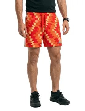 Football-inspired Graphic 5´´ Swimming Shorts Ice Tangerine / White XL Men - Adidas - FashionsVida