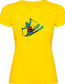 T-shirt à Manches Courtes Breathe Yellow L - Kruskis - FashionsVida
