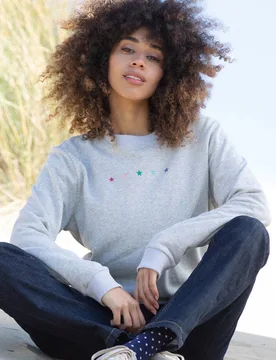 Whitecliff Womens 100% Organic Cotton Sweatshirt - - Size: XS - Kite Clothing - FashionsVida
