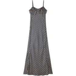 Vestido largo lencero fluido