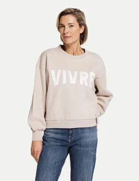 Logo-Sweatshirt ZHTERA Beige XL - Zhrill - FashionsVida
