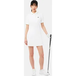Vestido de golf con ribetes en contraste ultra-dry en de manga corta