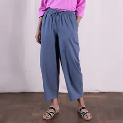 Elastic Waist Bubble Trousers - Pepper